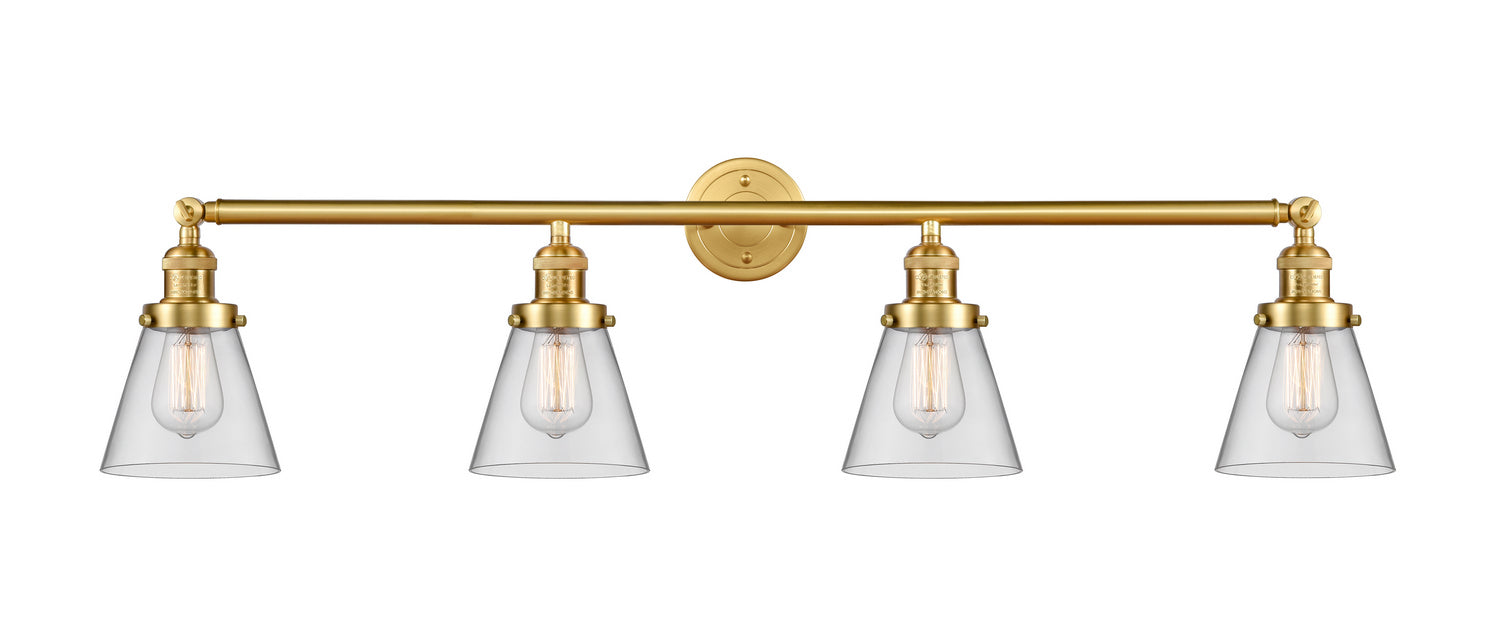 Innovations - 215-SG-G62 - Four Light Bath Vanity - Franklin Restoration - Satin Gold