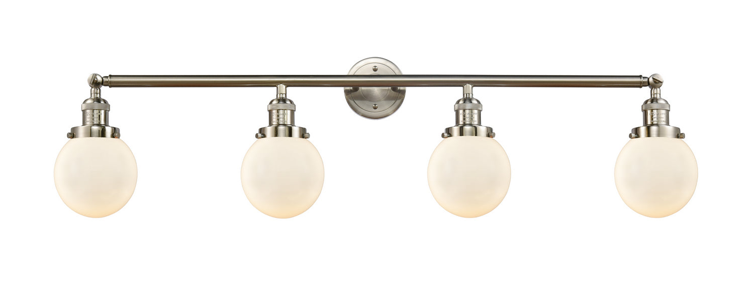 Innovations - 215-SN-G201-6 - Four Light Bath Vanity - Franklin Restoration - Brushed Satin Nickel