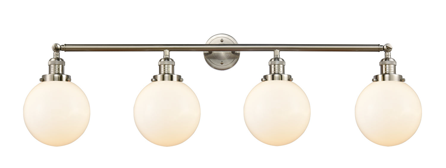 Innovations - 215-SN-G201-8 - Four Light Bath Vanity - Franklin Restoration - Brushed Satin Nickel