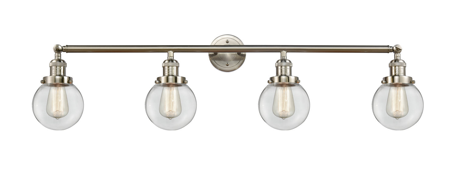 Innovations - 215-SN-G202-6 - Four Light Bath Vanity - Franklin Restoration - Brushed Satin Nickel