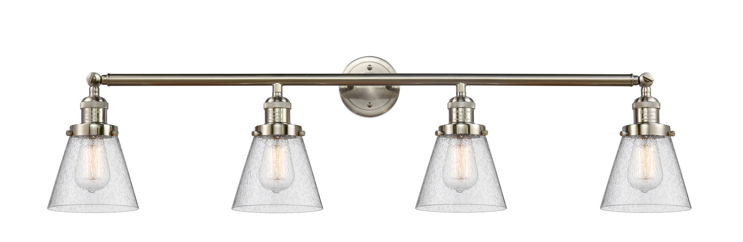 Innovations - 215-SN-G64 - Four Light Bath Vanity - Franklin Restoration - Brushed Satin Nickel
