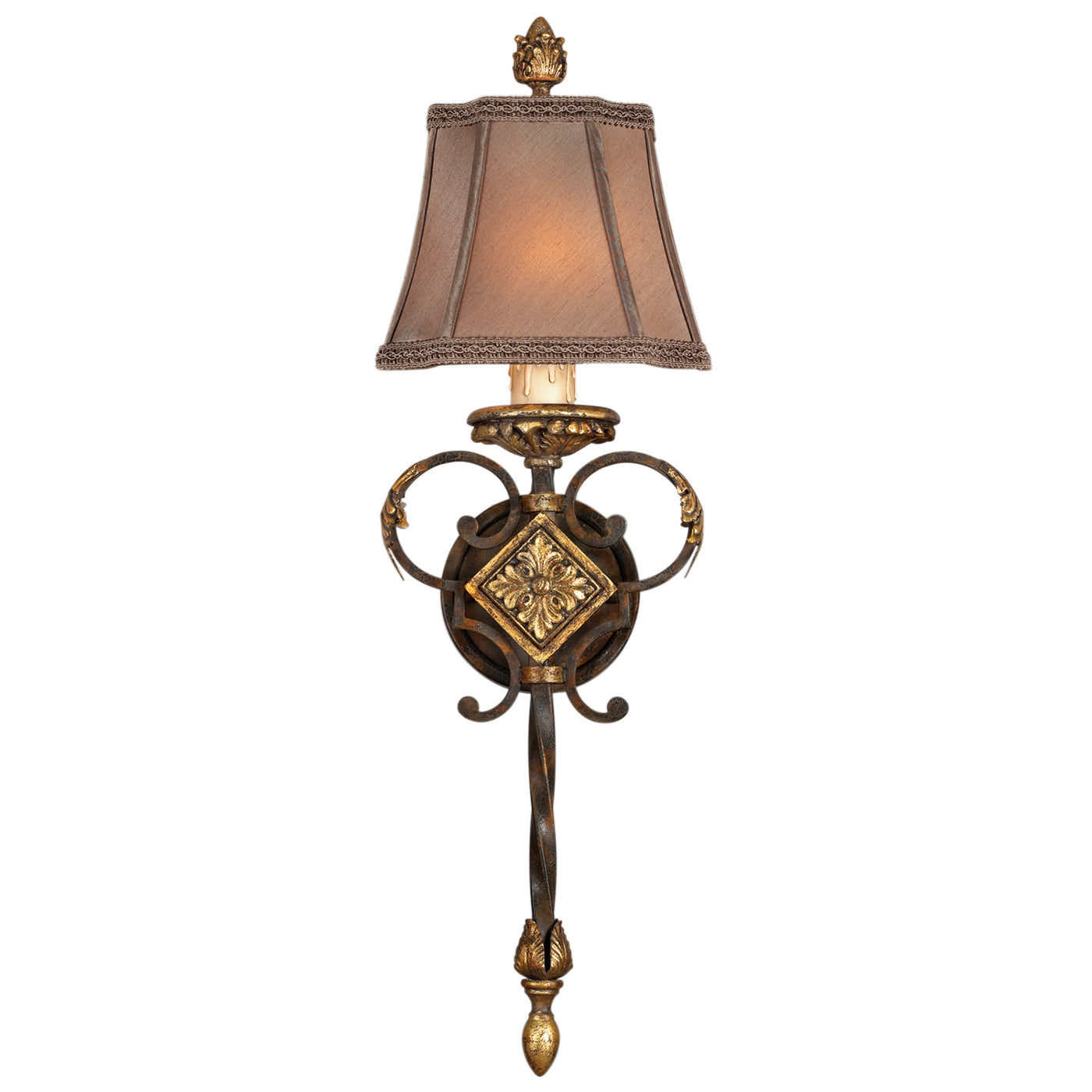 Fine Art Handcrafted Lighting - 234450ST - One Light Wall Sconce - Castile - Bronze
