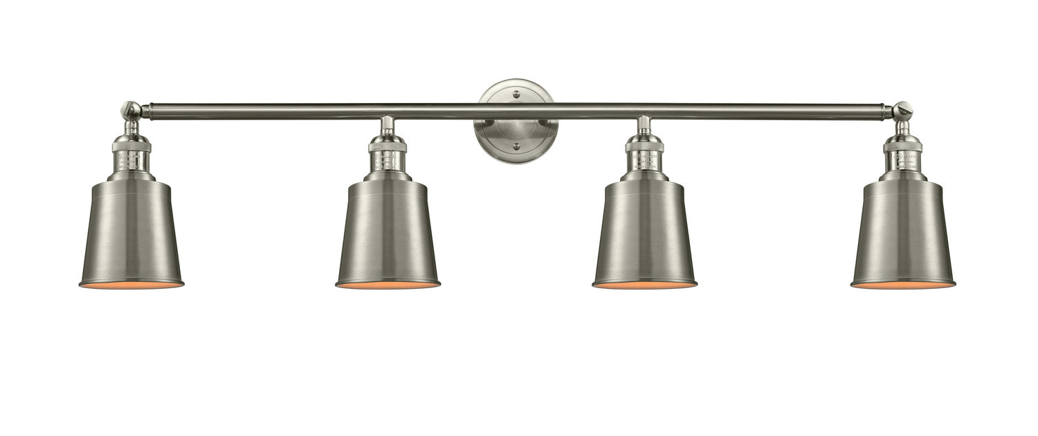 Innovations - 215-SN-M9-SN - Four Light Bath Vanity - Franklin Restoration - Brushed Satin Nickel