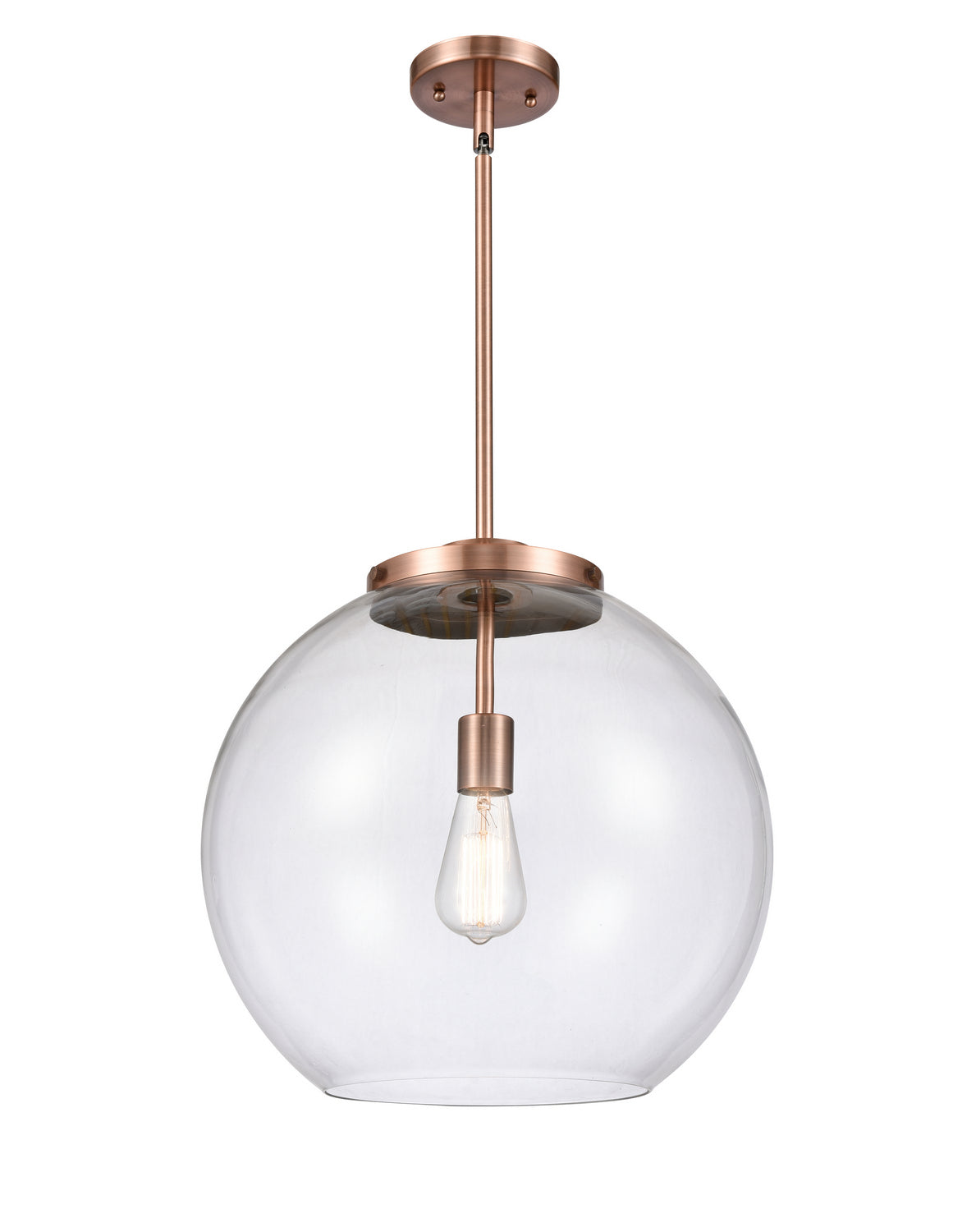 Innovations - 221-1S-AC-G122-16 - One Light Pendant - Essex - Antique Copper
