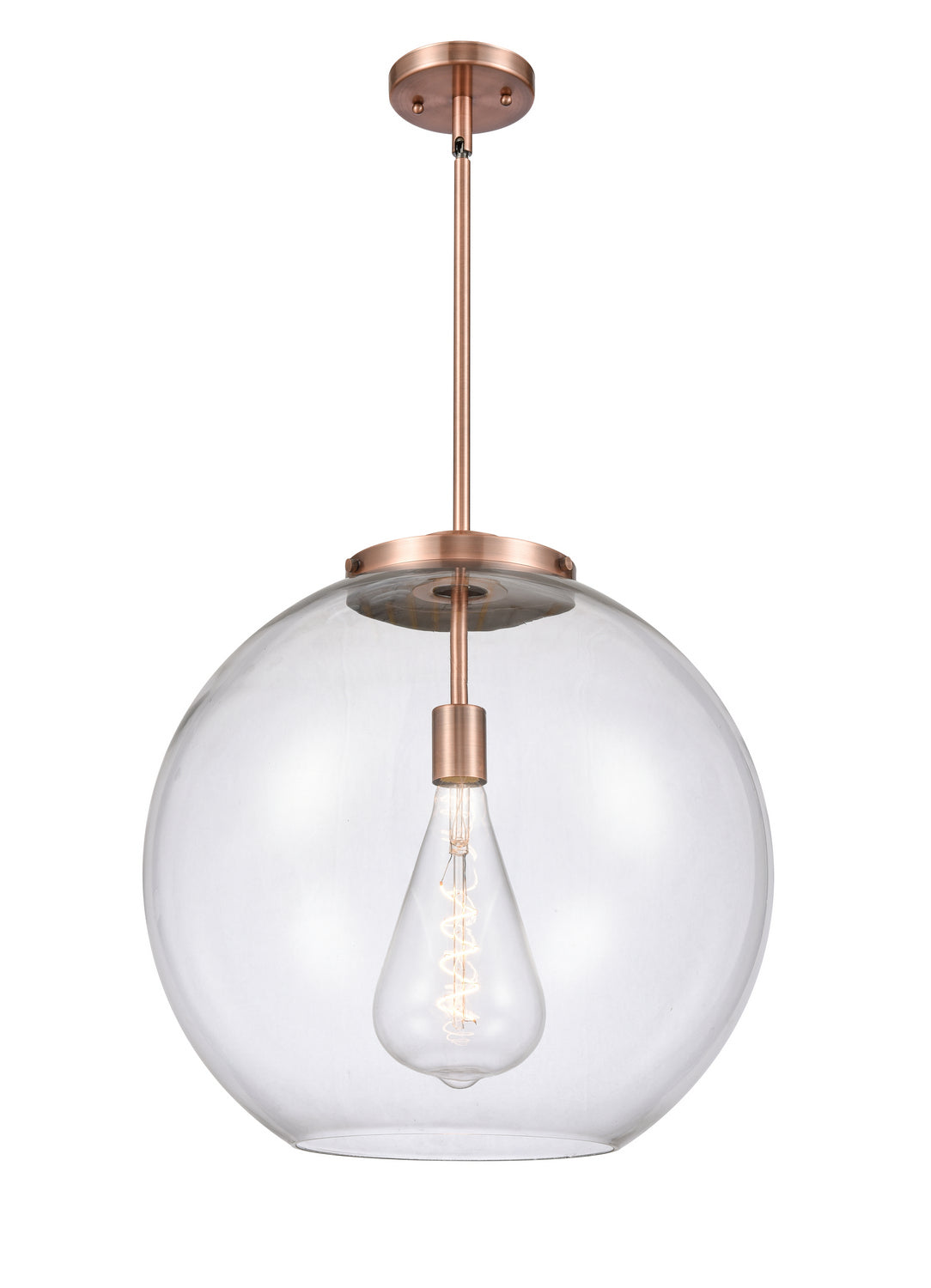 Innovations - 221-1S-AC-G122-18 - One Light Pendant - Essex - Antique Copper