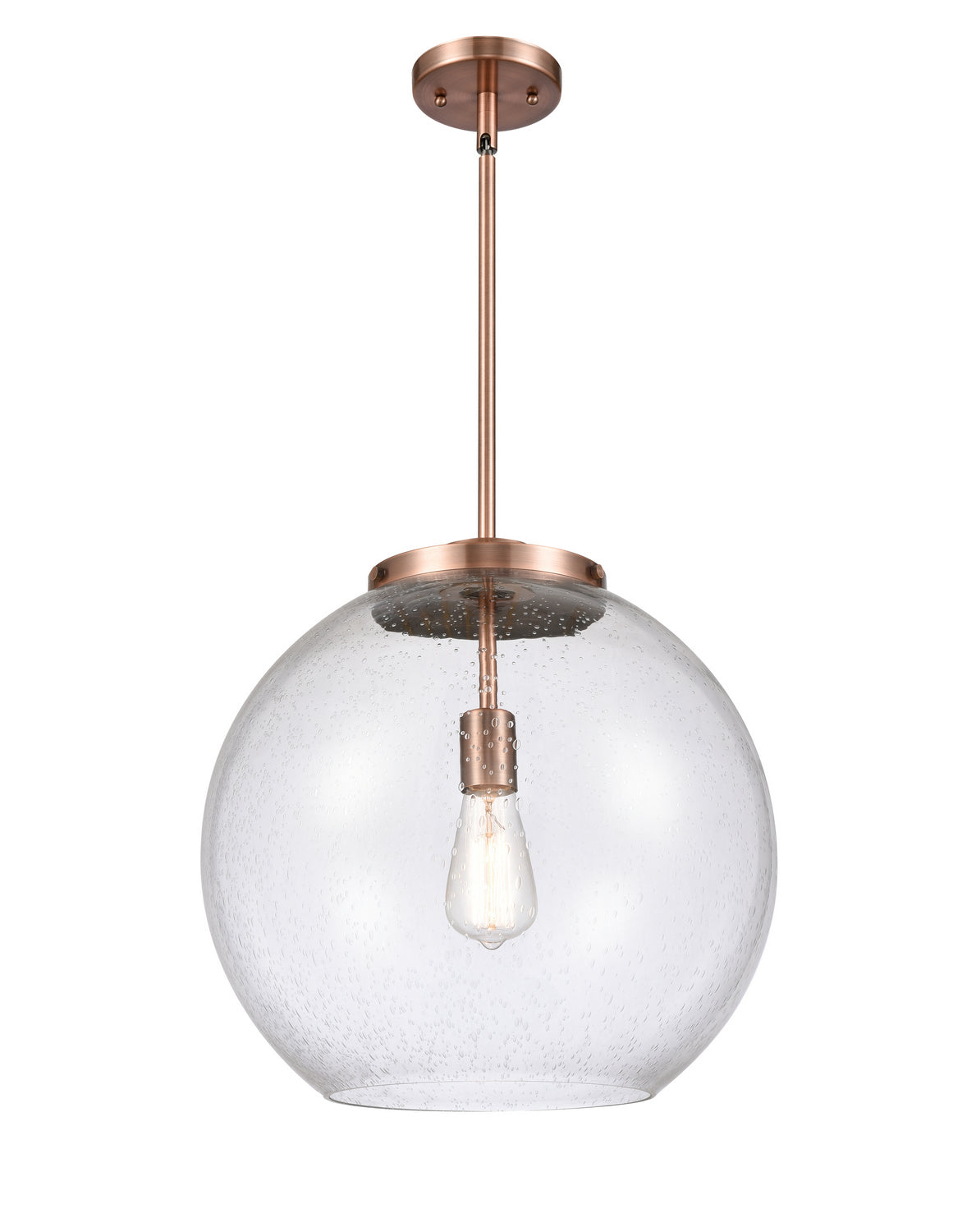 Innovations - 221-1S-AC-G124-16 - One Light Pendant - Essex - Antique Copper