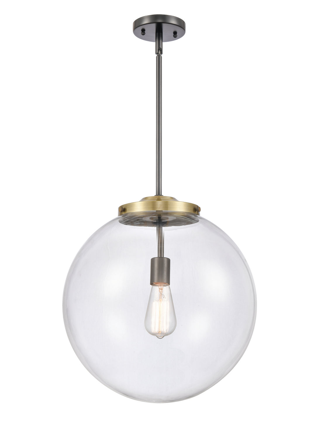 Innovations - 221-1S-BAB-G202-16 - One Light Pendant - Essex - Black Antique Brass