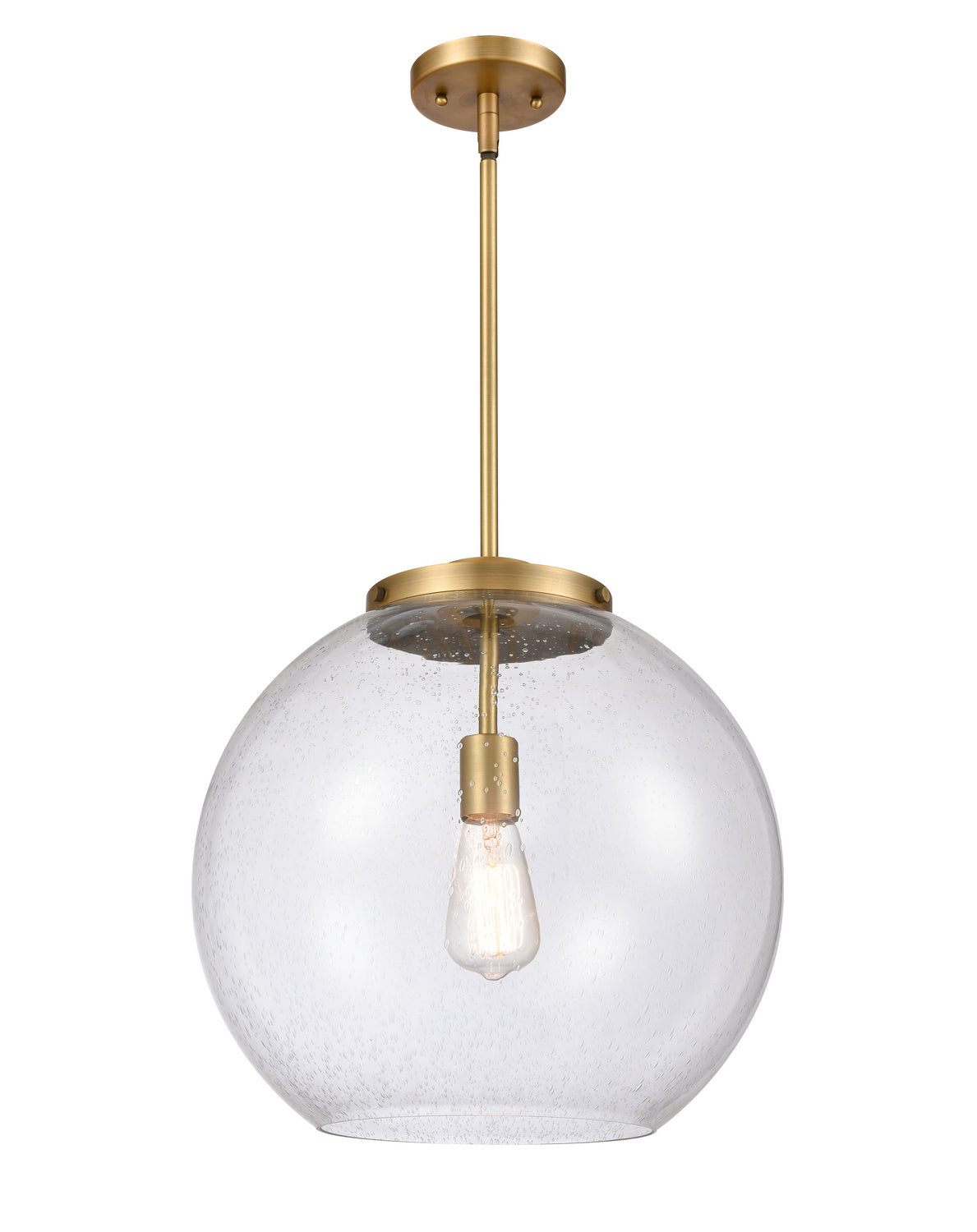 Innovations - 221-1S-BB-G124-16 - One Light Pendant - Essex - Brushed Brass