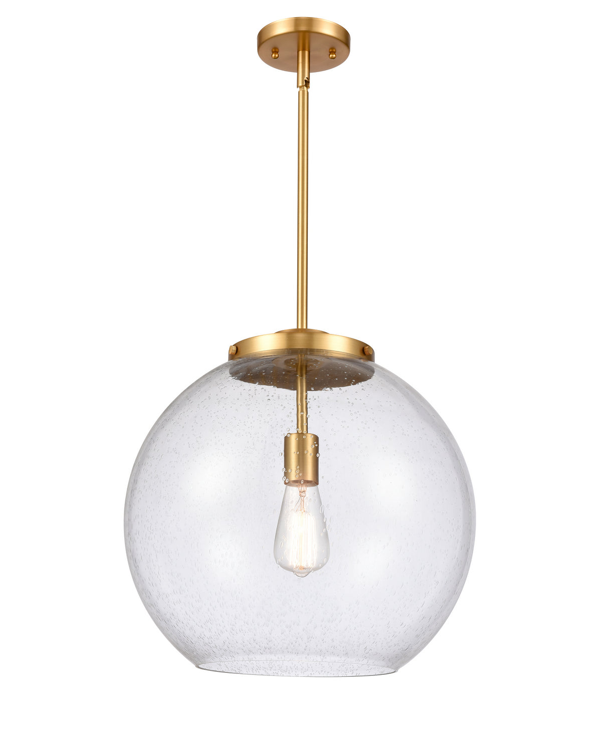 Innovations - 221-1S-SG-G124-16 - One Light Pendant - Essex - Satin Gold