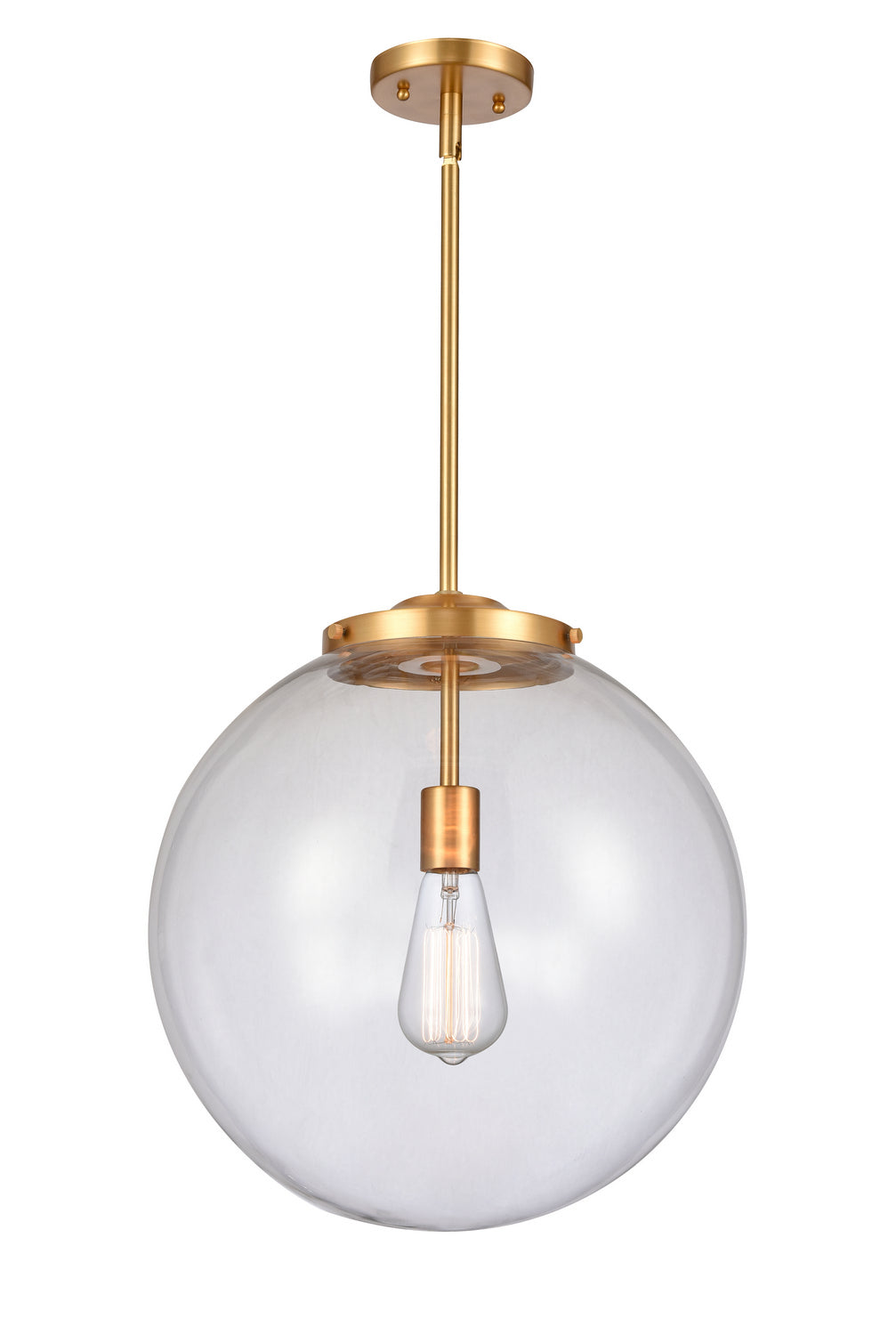 Innovations - 221-1S-SG-G202-16 - One Light Pendant - Essex - Satin Gold