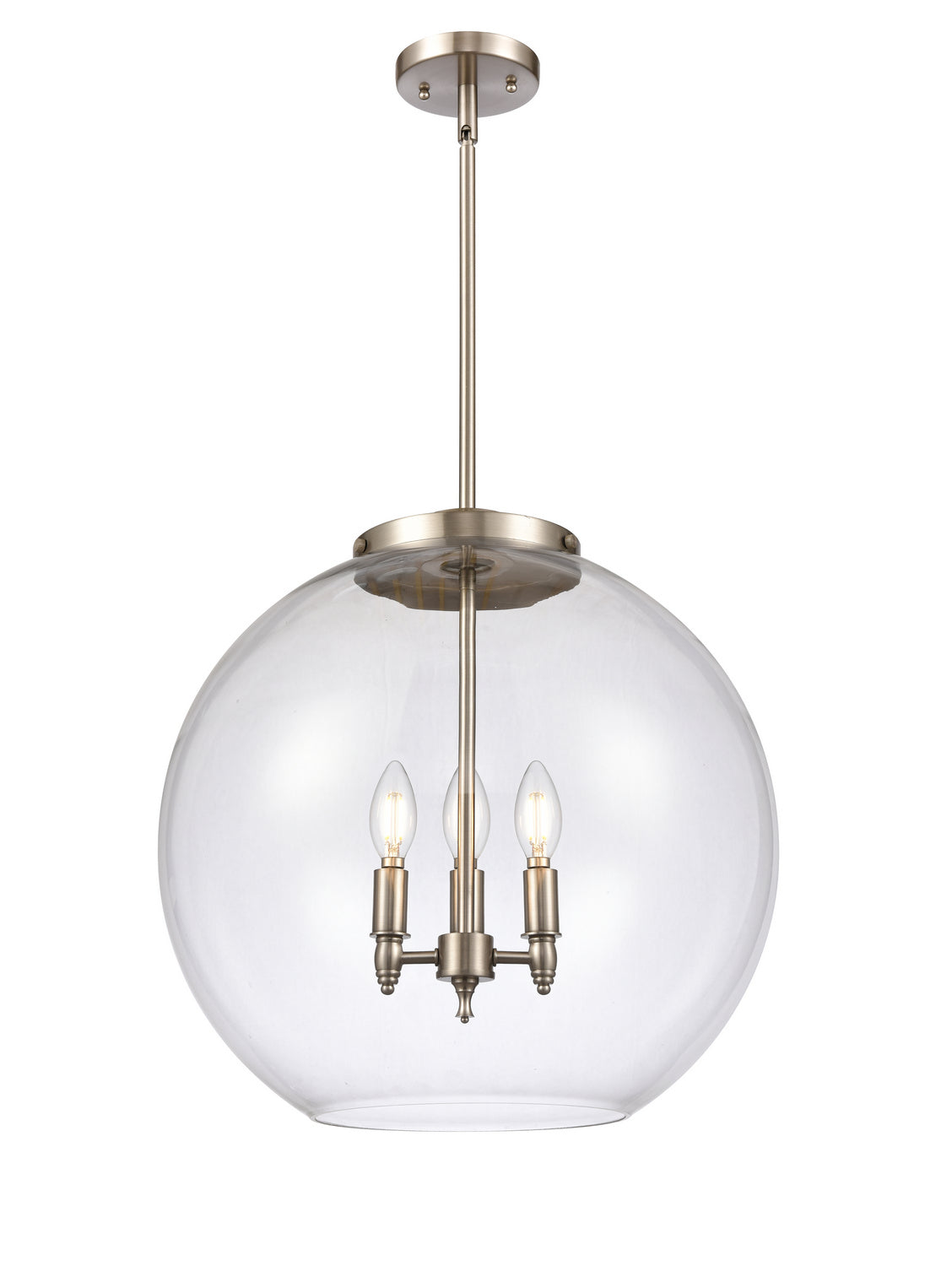 Innovations - 221-3S-SN-G122-18 - Three Light Pendant - Essex - Brushed Satin Nickel