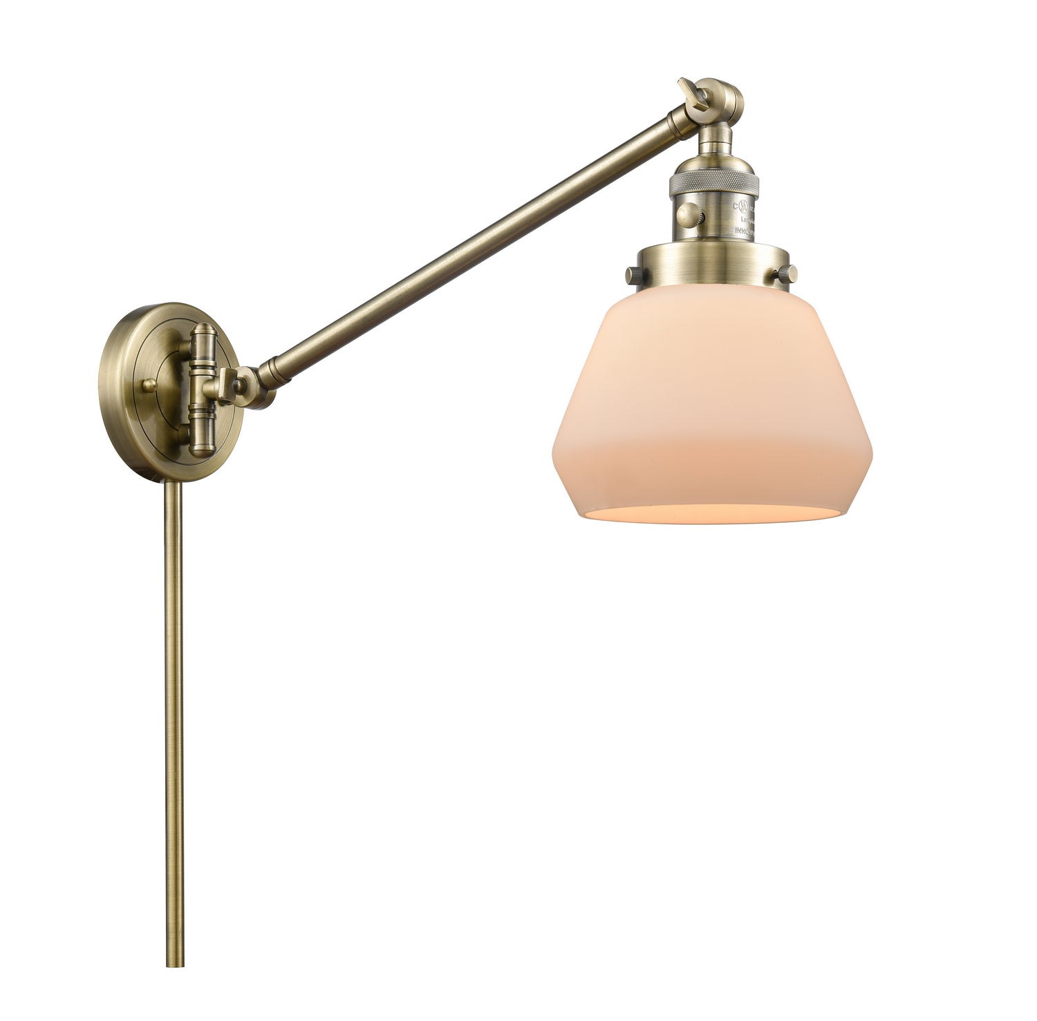 Innovations - 237-AB-G171 - One Light Swing Arm - Franklin Restoration - Antique Brass