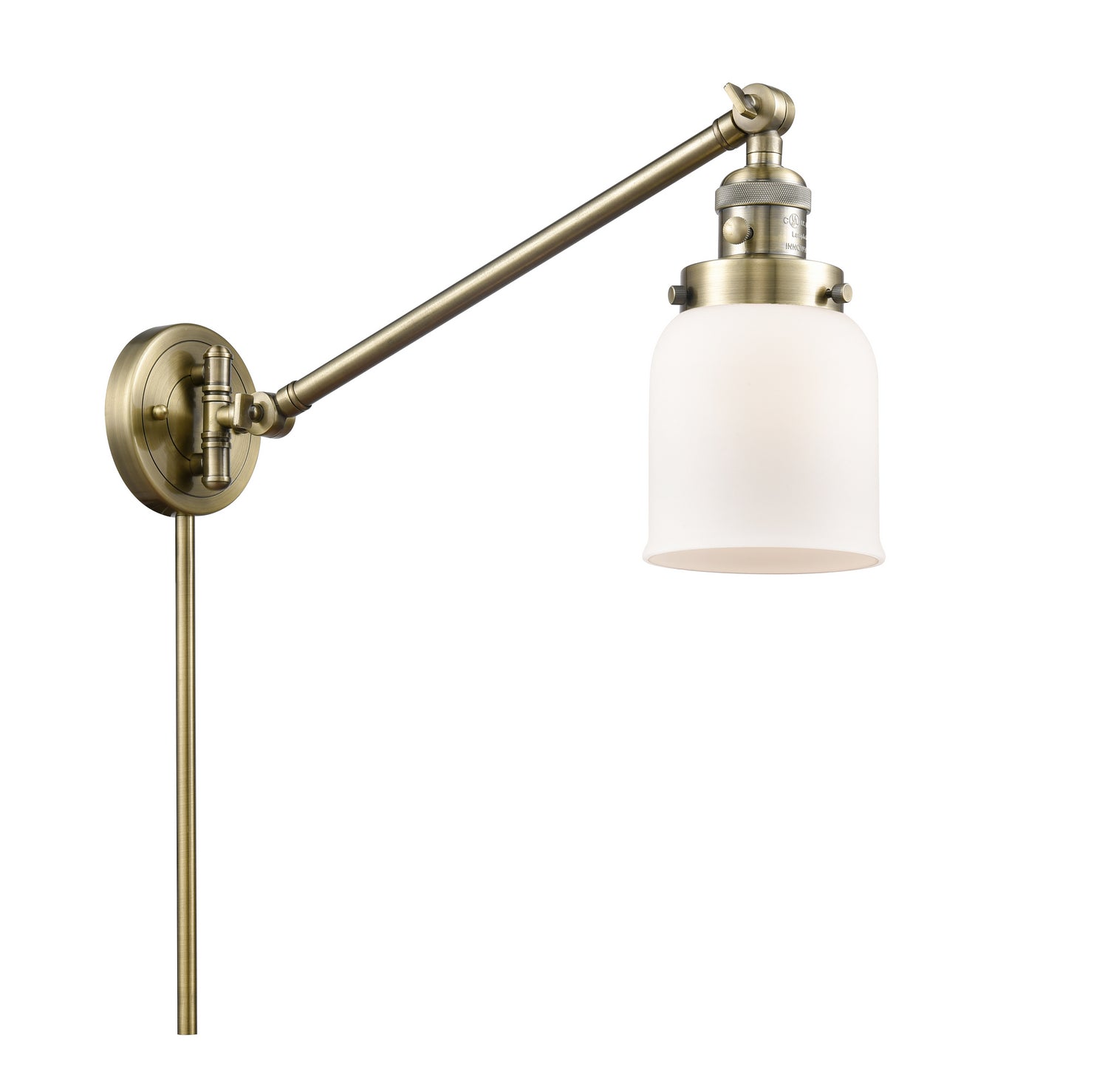 Innovations - 237-AB-G51 - One Light Swing Arm - Franklin Restoration - Antique Brass