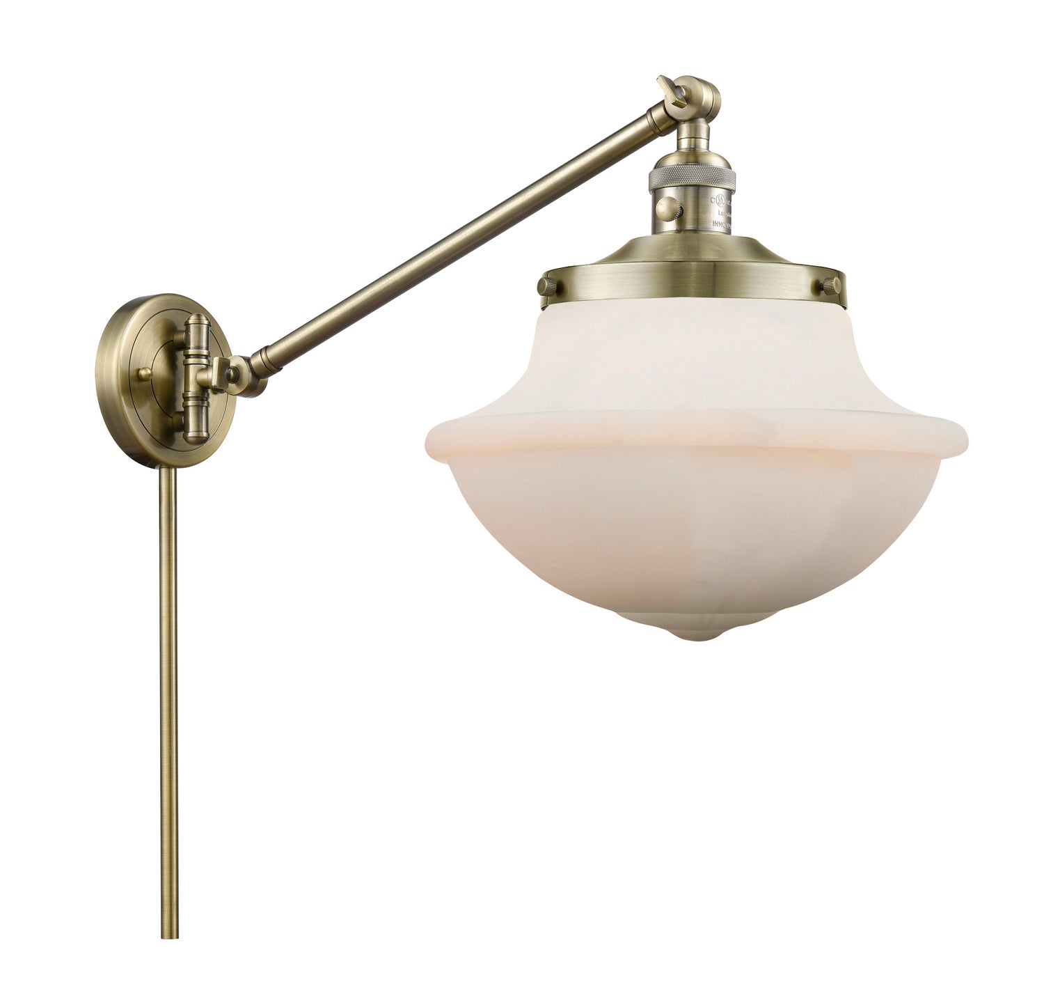 Innovations - 237-AB-G541 - One Light Swing Arm - Franklin Restoration - Antique Brass