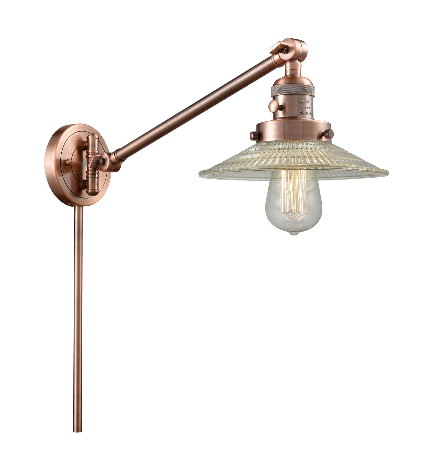 Innovations - 237-AC-G2 - One Light Swing Arm - Franklin Restoration - Antique Copper