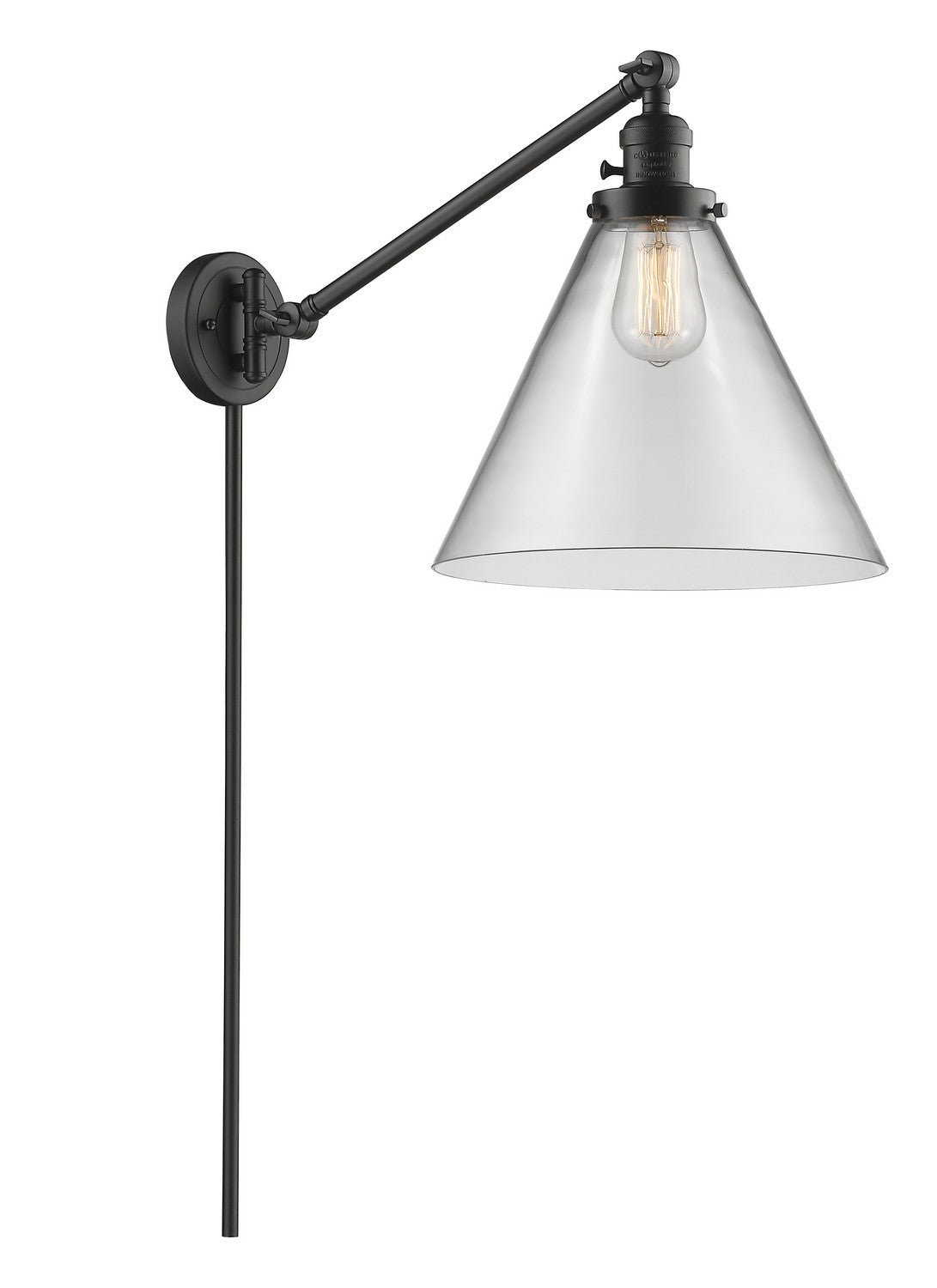 Innovations - 237-OB-G42-L - One Light Swing Arm - Franklin Restoration - Oil Rubbed Bronze