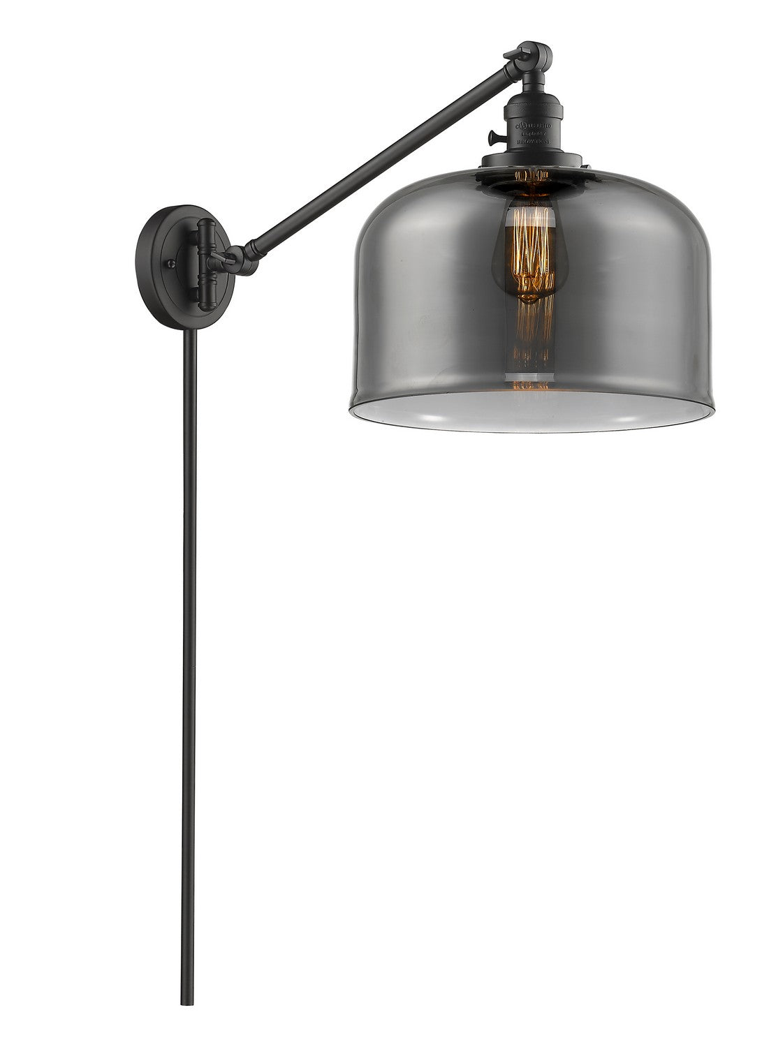 Innovations - 237-OB-G73-L - One Light Swing Arm - Franklin Restoration - Oil Rubbed Bronze