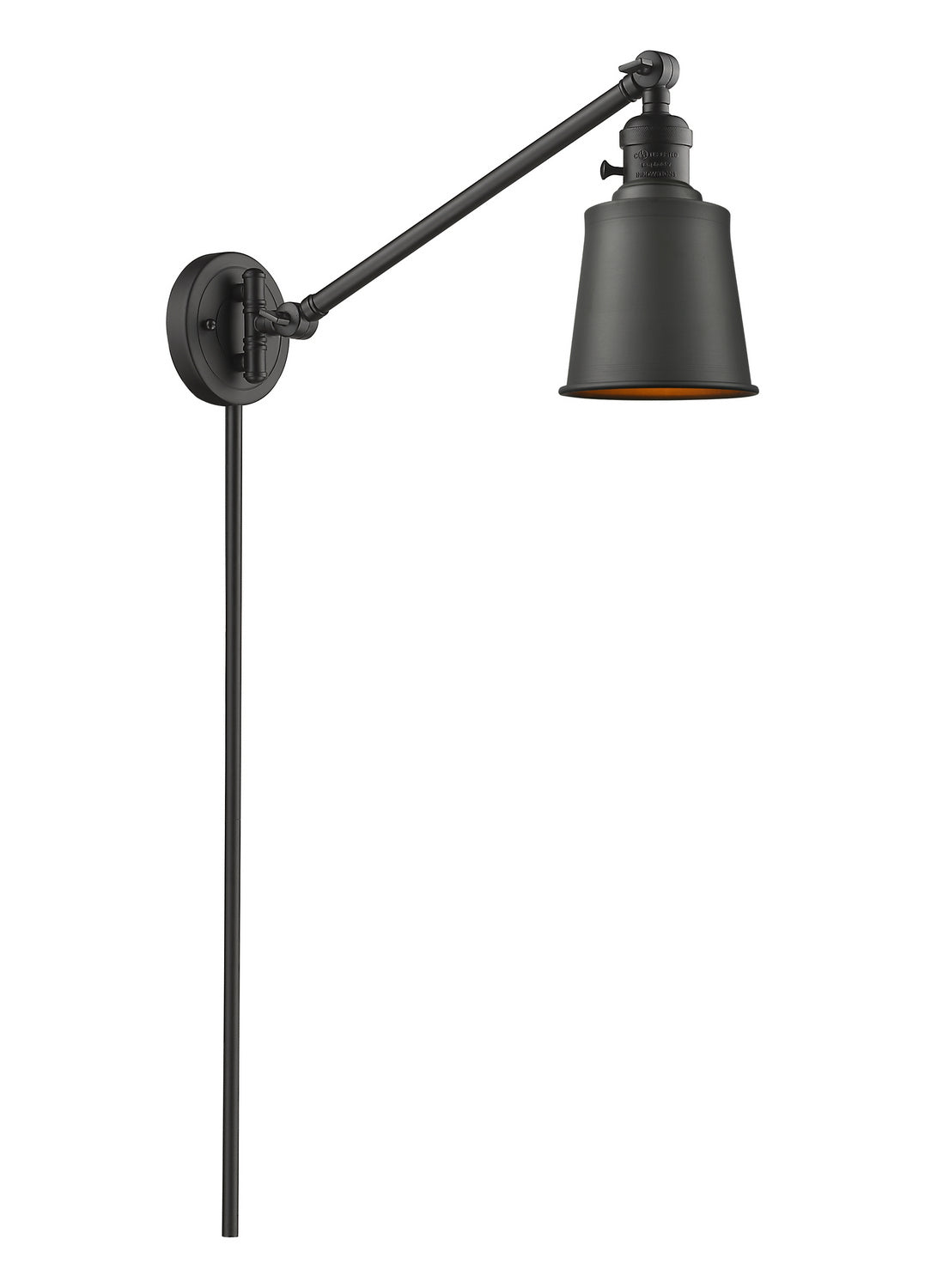 Innovations - 237-OB-M9-OB - One Light Swing Arm - Franklin Restoration - Oil Rubbed Bronze