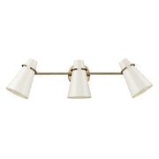 Golden - 2122-BA3 MBS-GE - Three Light Bath Vanity - Reeva - Modern Brass