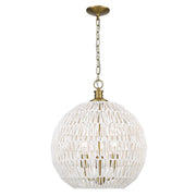 Golden - 6933-3P BCB-WR - Three Light Pendant - Florence - Brushed Champagne Bronze