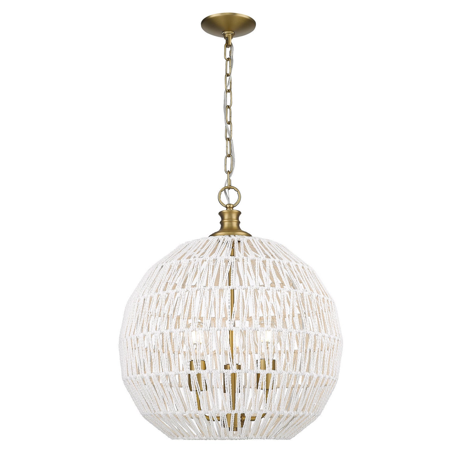 Golden - 6933-3P BCB-WR - Three Light Pendant - Florence - Brushed Champagne Bronze