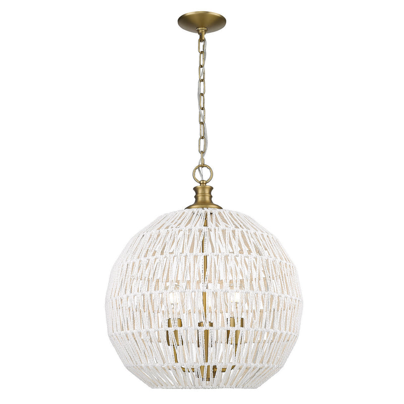Golden - 6933-3P BCB-WR - Three Light Pendant - Florence - Brushed Champagne Bronze