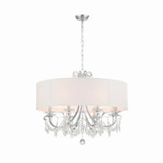 Crystorama - 6628-CH-CL-MWP - Eight Light Chandelier - Othello - Polished Chrome