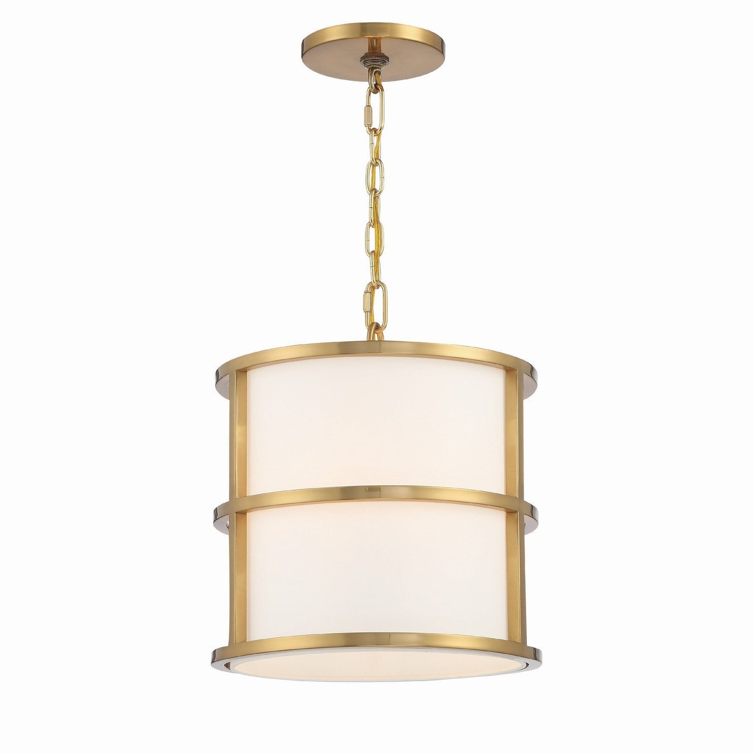 Crystorama - 9593-LG - Three Light Pendant - Hulton - Luxe Gold