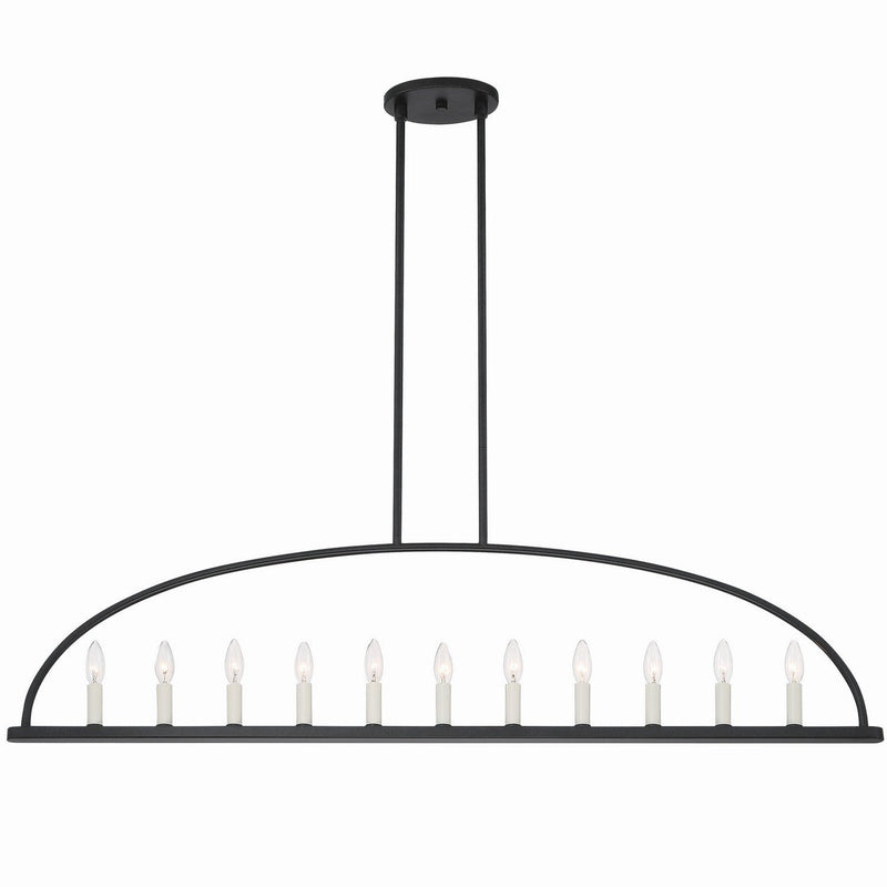 Crystorama - ABB-3009-BK - 11 Light Chandelier - Abbott - Black