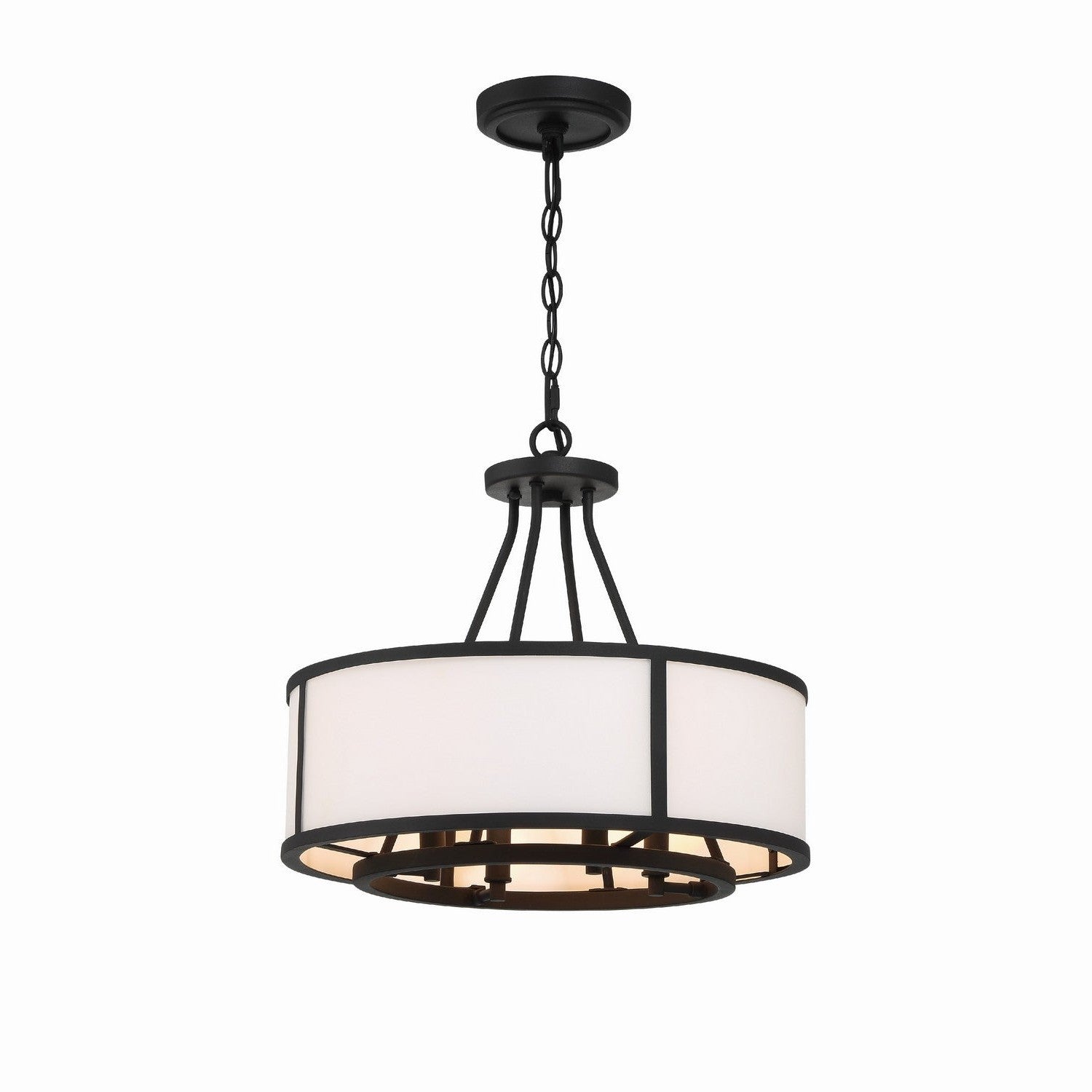 Crystorama - BRY-8004-BF - Four Light Chandelier - Bryant - Black Forged
