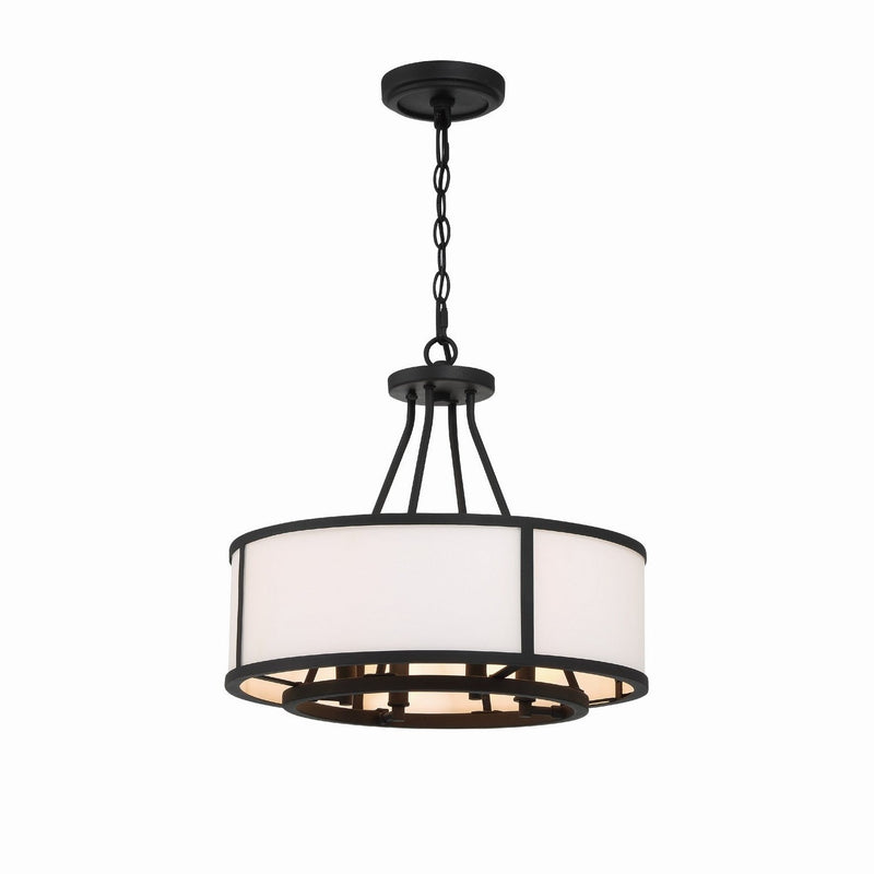 Crystorama - BRY-8004-BF - Four Light Chandelier - Bryant - Black Forged