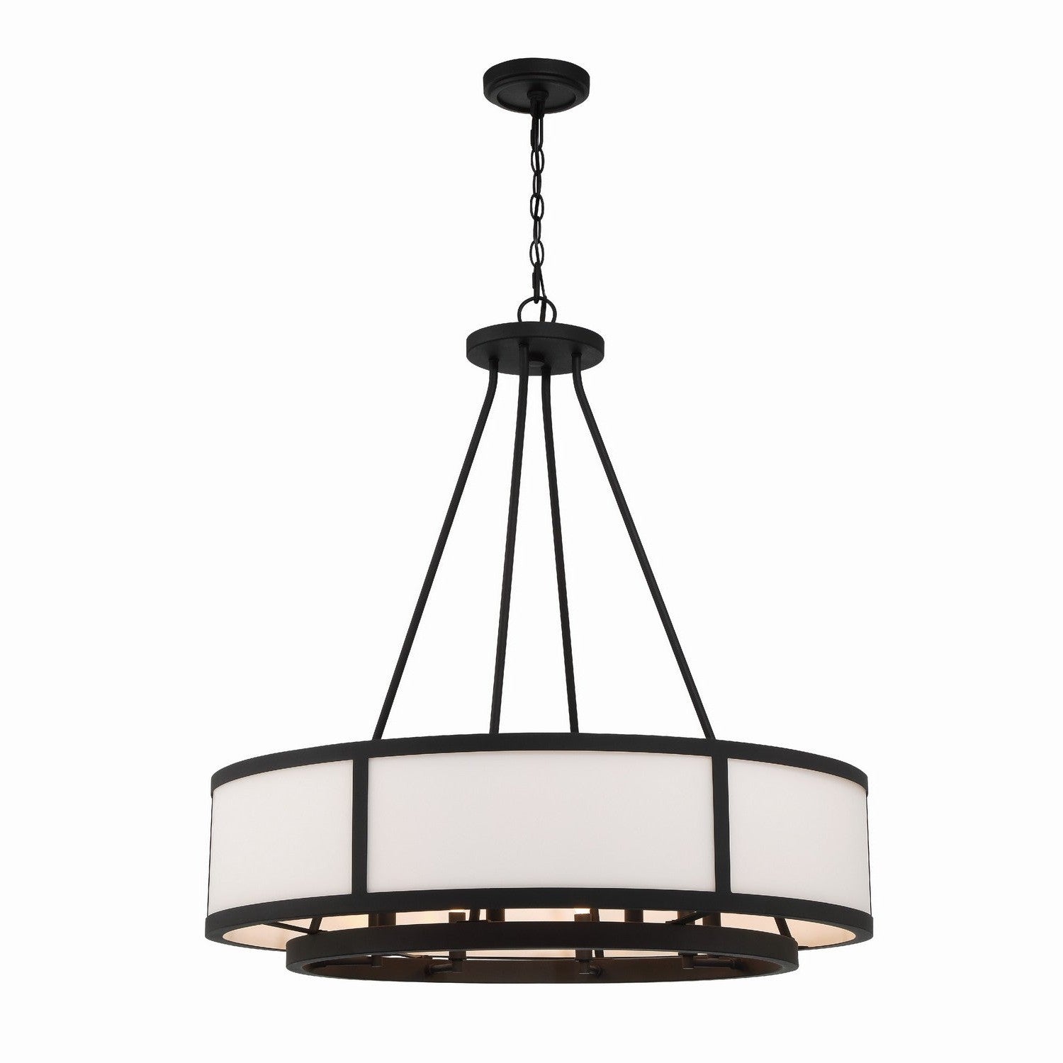 Crystorama - BRY-8008-BF - Eight Light Chandelier - Bryant - Black Forged