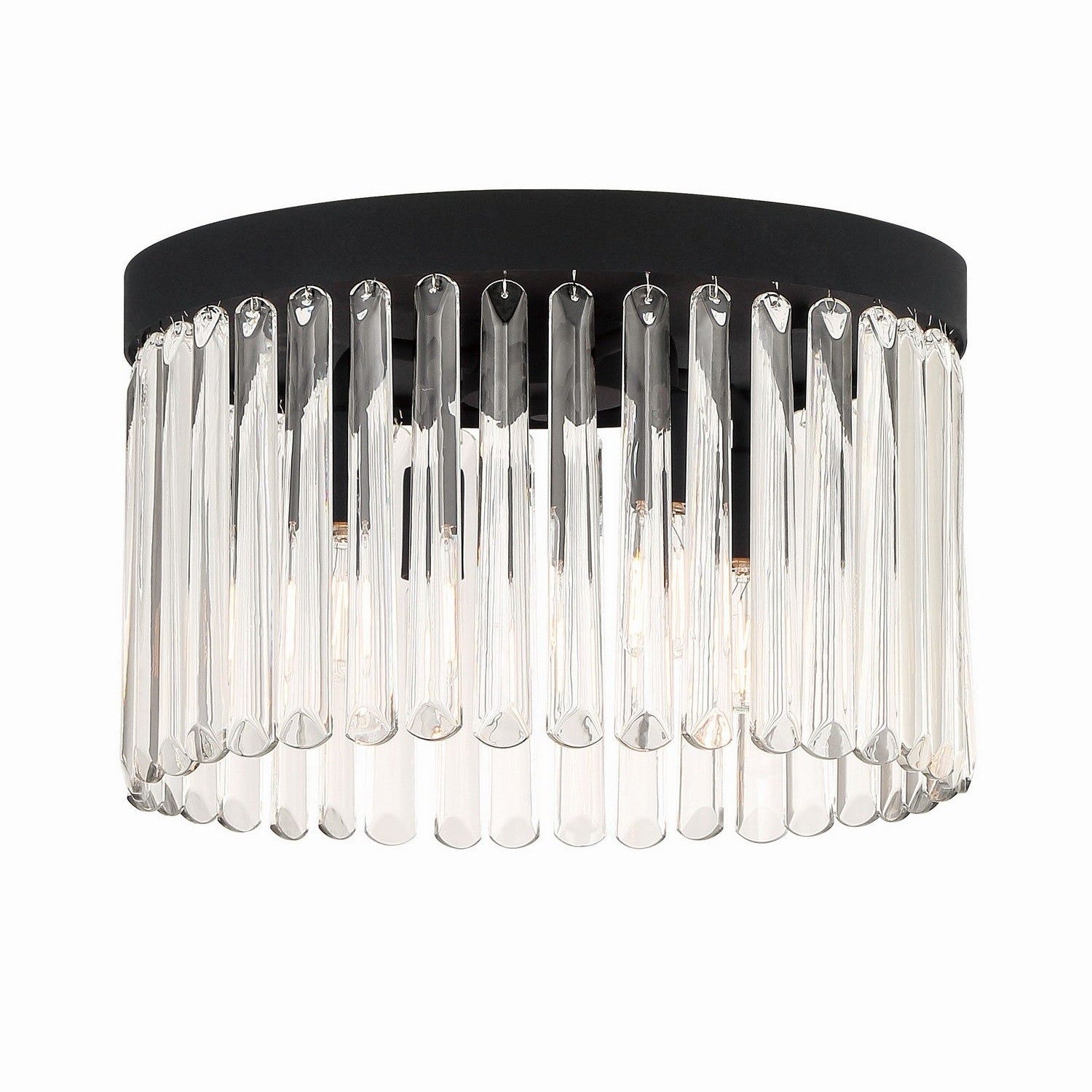 Crystorama - EMO-5400-BF - Four Light Flush Mount - Emory - Black Forged