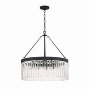 Crystorama - EMO-5406-BF - Eight Light Chandelier - Emory - Black Forged
