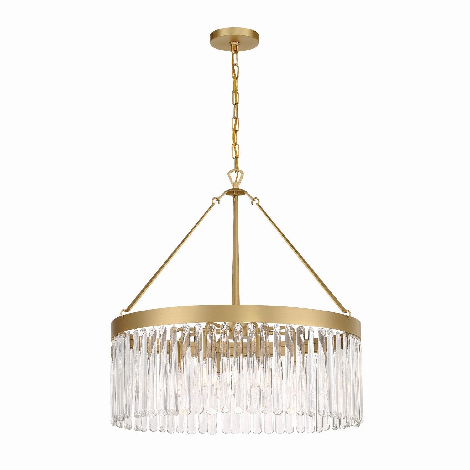 Crystorama - EMO-5406-MG - Eight Light Chandelier - Emory - Modern Gold