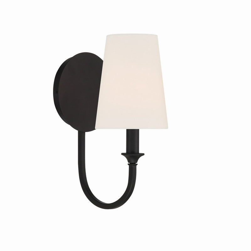 Crystorama - PAY-921-BF - One Light Wall Sconce - Payton - Black Forged