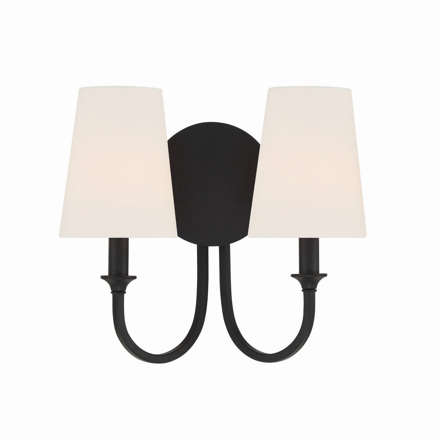Crystorama - PAY-922-BF - Two Light Wall Sconce - Payton - Black Forged