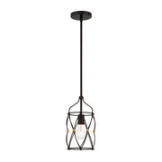 Crystorama - ZUC-A9031-EB-GA - One Light Pendant - Zucca - English Bronze + Antique Gold