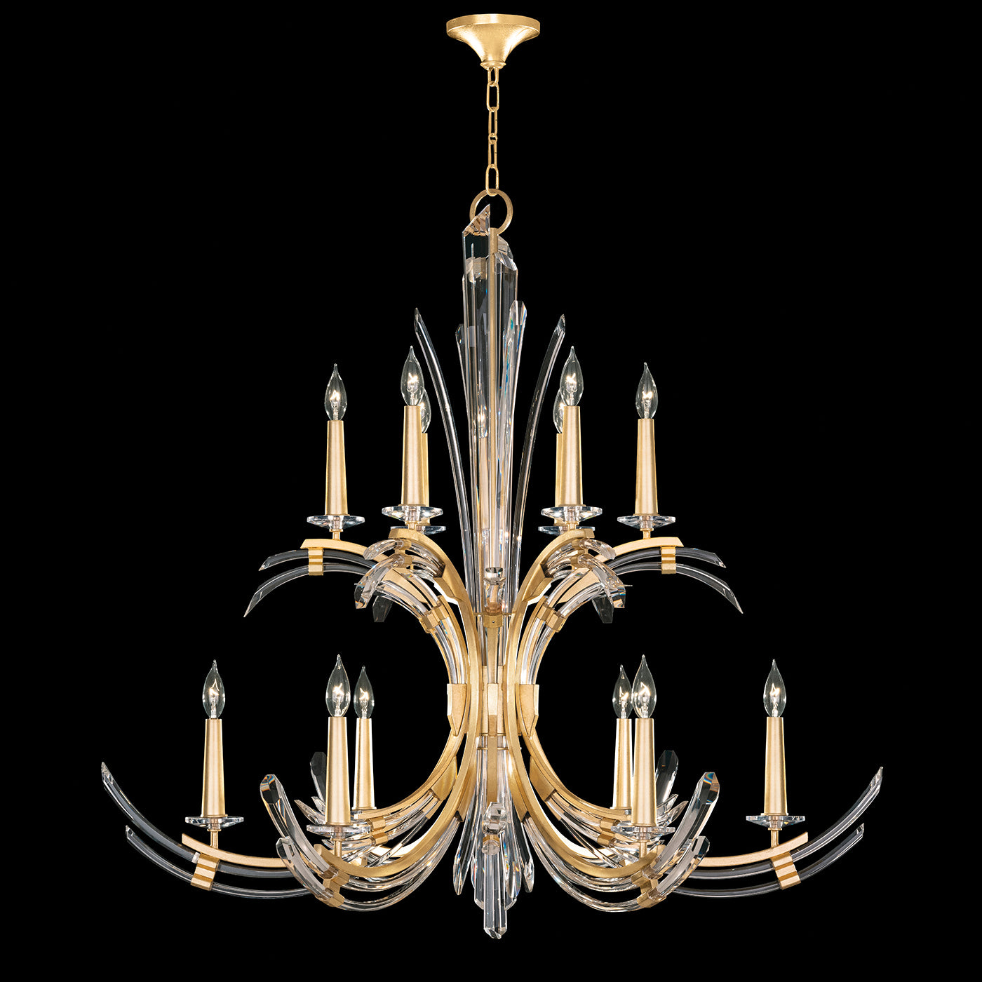 Fine Art Handcrafted Lighting - 781640-2ST - 12 Light Chandelier - Trevi - Gold