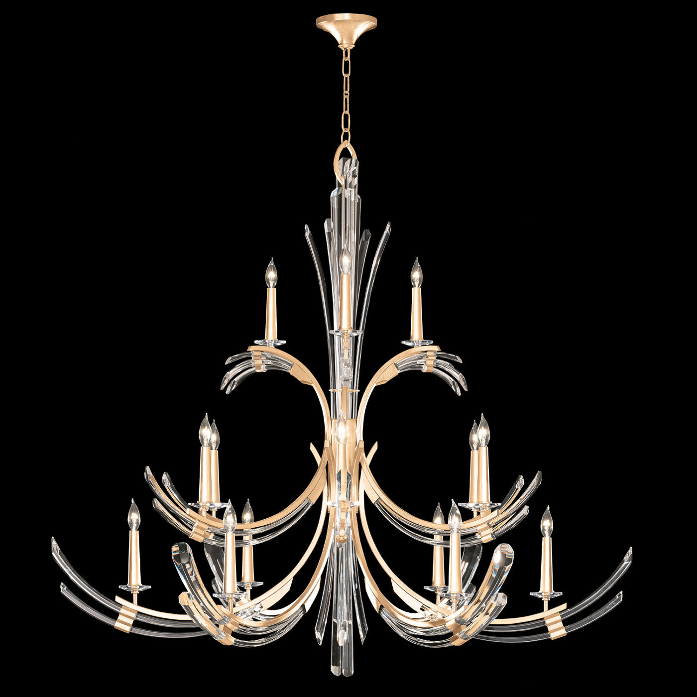 Fine Art Handcrafted Lighting - 781740-2ST - 15 Light Chandelier - Trevi - Gold