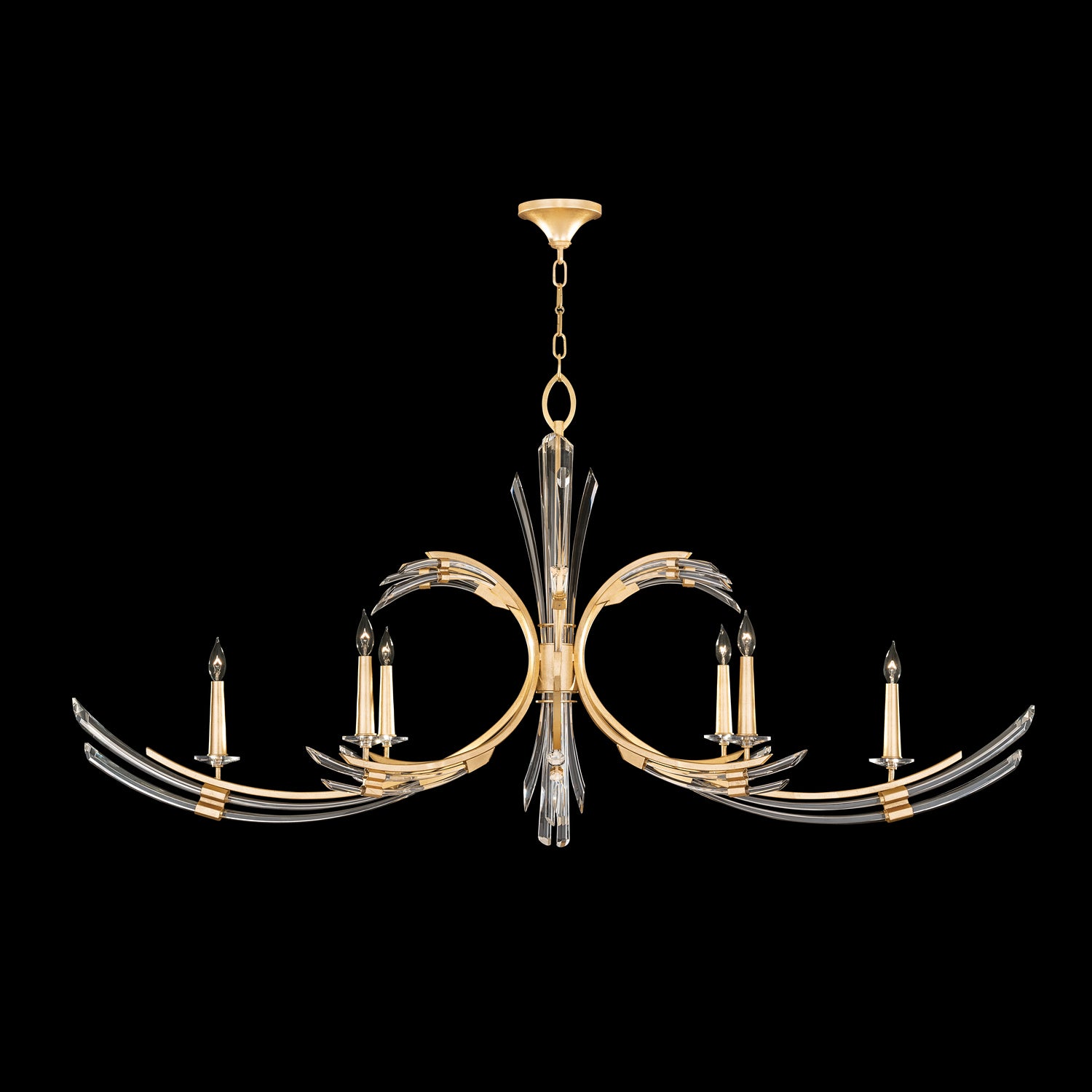 Fine Art Handcrafted Lighting - 781940-2ST - Six Light Chandelier - Trevi - Gold