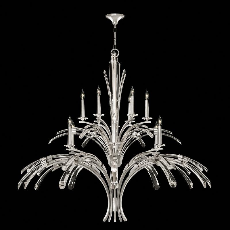 Fine Art Handcrafted Lighting - 782040-1ST - 12 Light Chandelier - Trevi - Silver