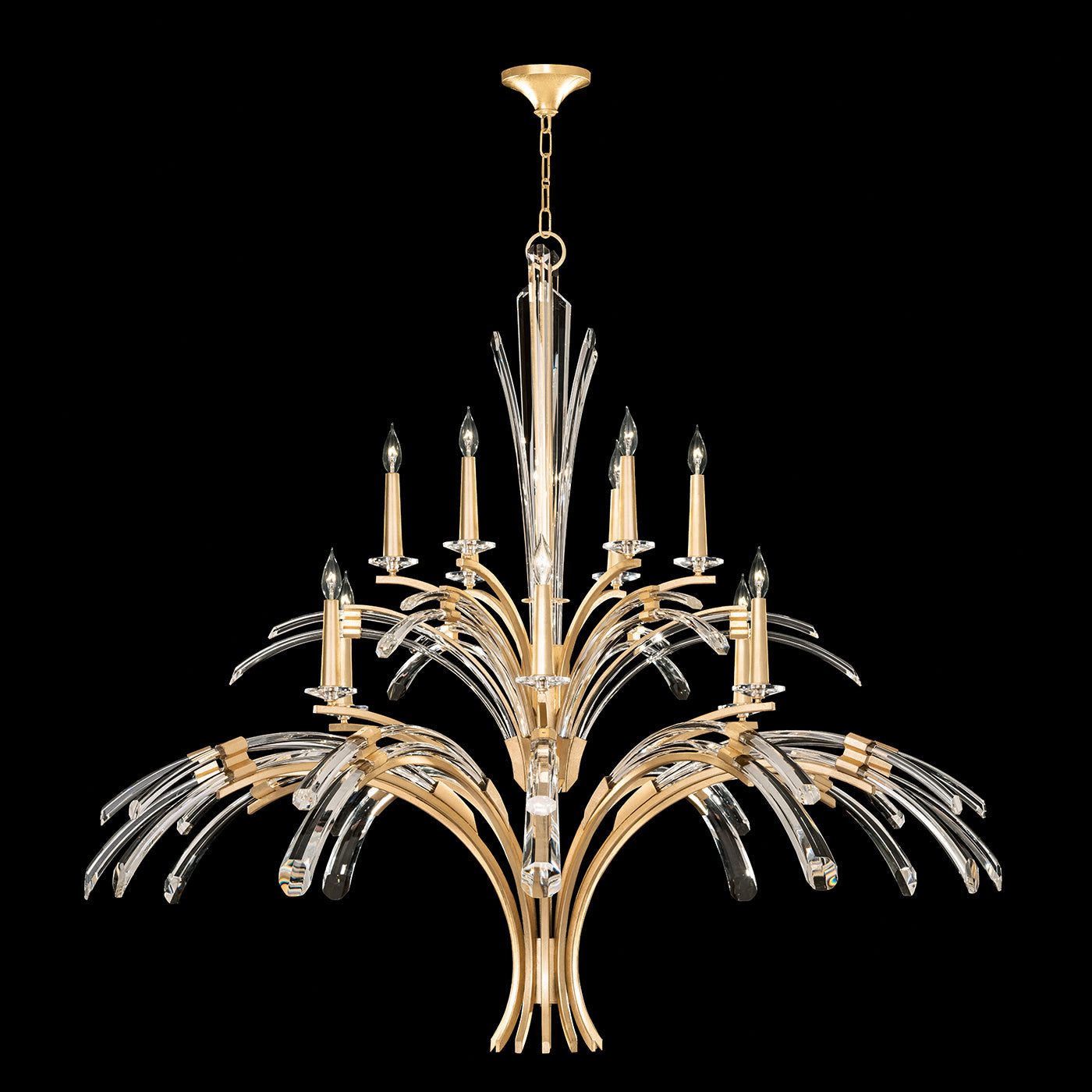 Fine Art Handcrafted Lighting - 782040-2ST - 12 Light Chandelier - Trevi - Gold