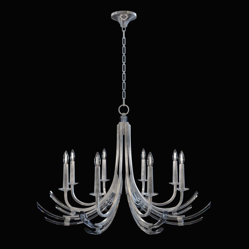 Fine Art Handcrafted Lighting - 782140-1ST - Eight Light Chandelier - Trevi - Silver