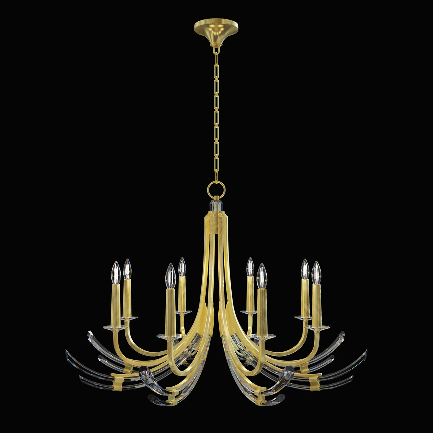 Fine Art Handcrafted Lighting - 782140-2ST - Eight Light Chandelier - Trevi - Gold