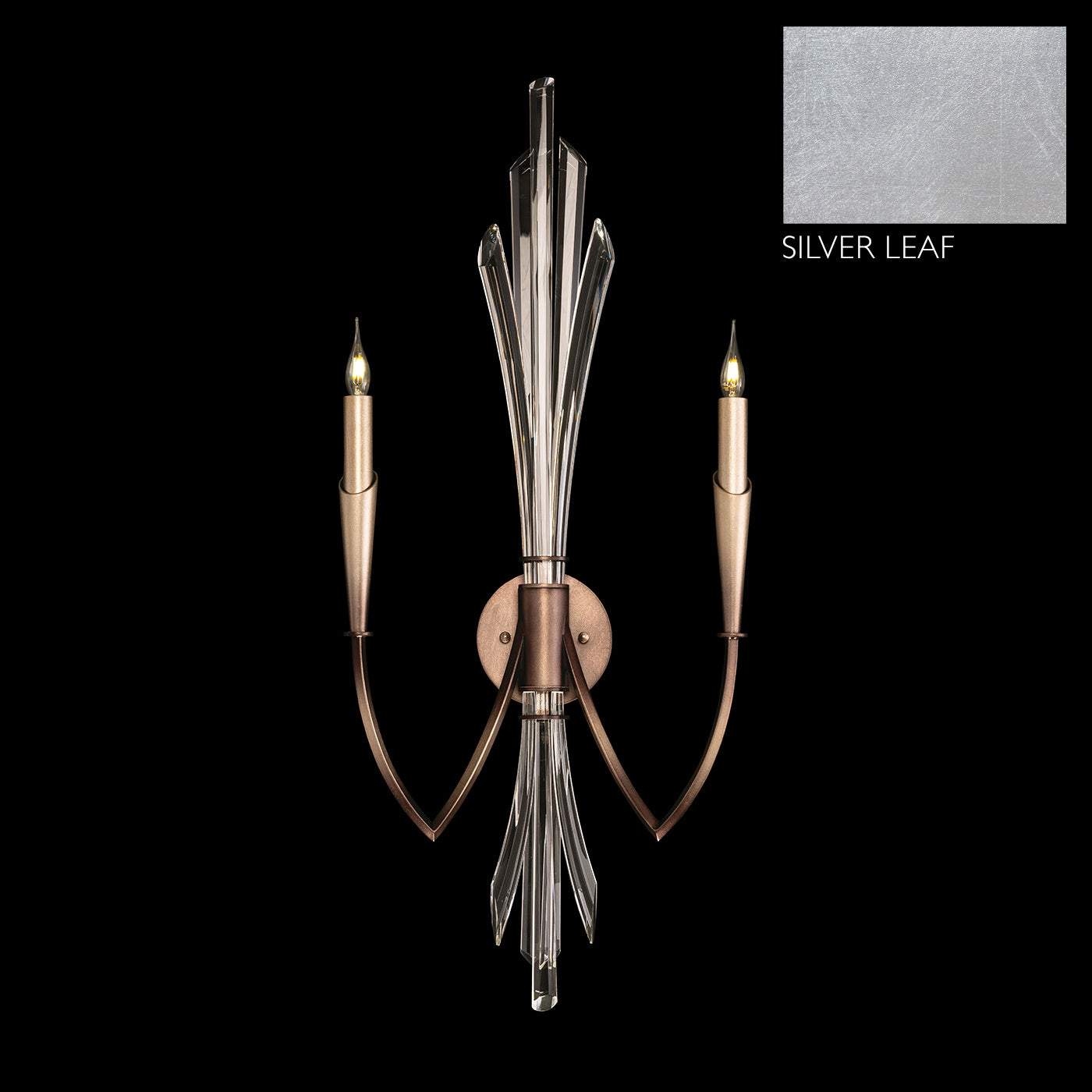 Fine Art Handcrafted Lighting - 782350-1ST - Two Light Wall Sconce - Trevi - Silver