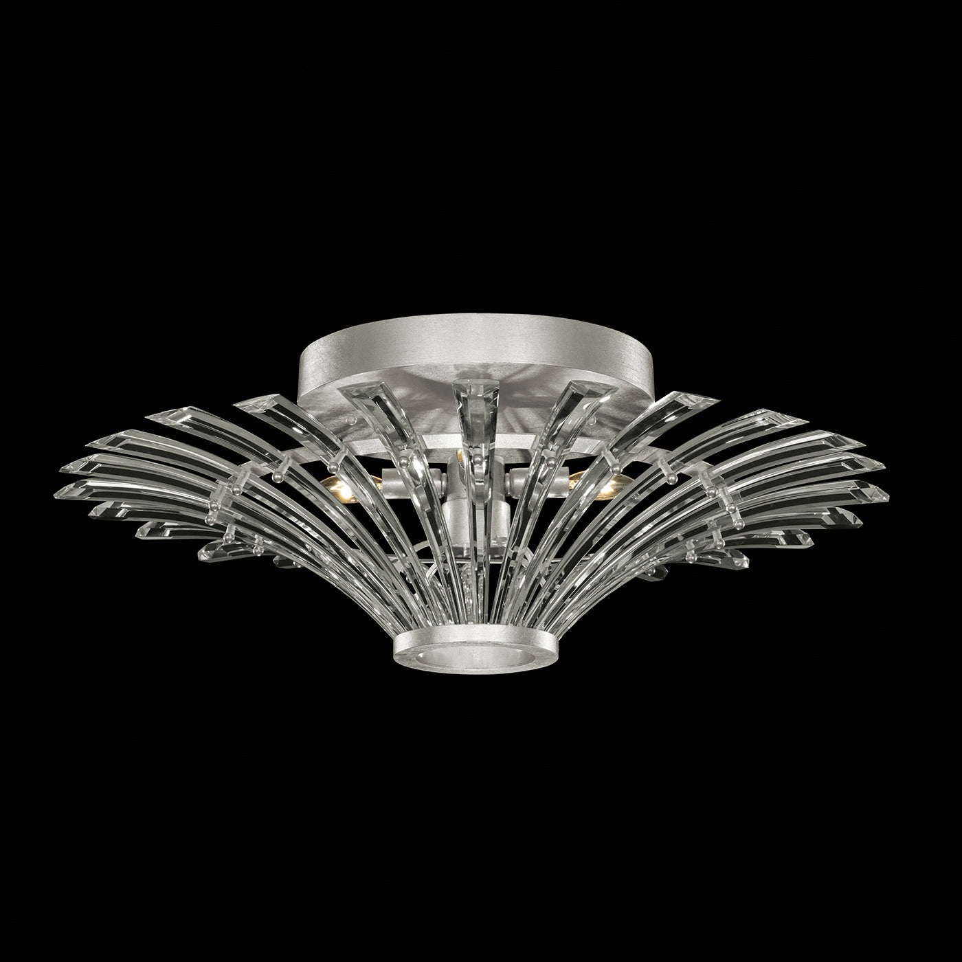 Fine Art Handcrafted Lighting - 782440-1ST - Four Light Flush Mount - Trevi - Silver