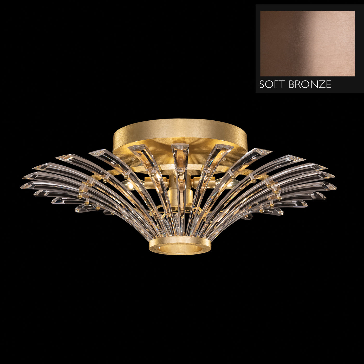 Fine Art Handcrafted Lighting - 782440-3ST - Four Light Flush Mount - Trevi - Bronze