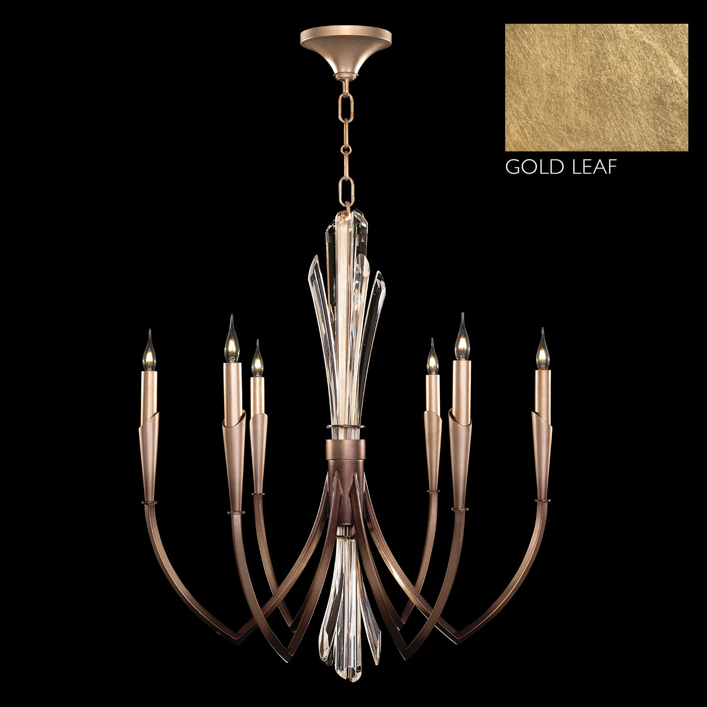 Fine Art Handcrafted Lighting - 782540-2ST - Six Light Pendant - Trevi - Gold