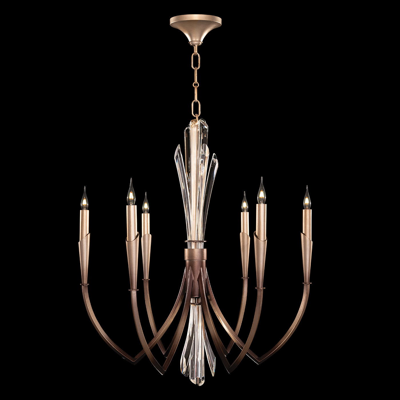 Fine Art Handcrafted Lighting - 782540-3ST - Six Light Pendant - Trevi - Bronze